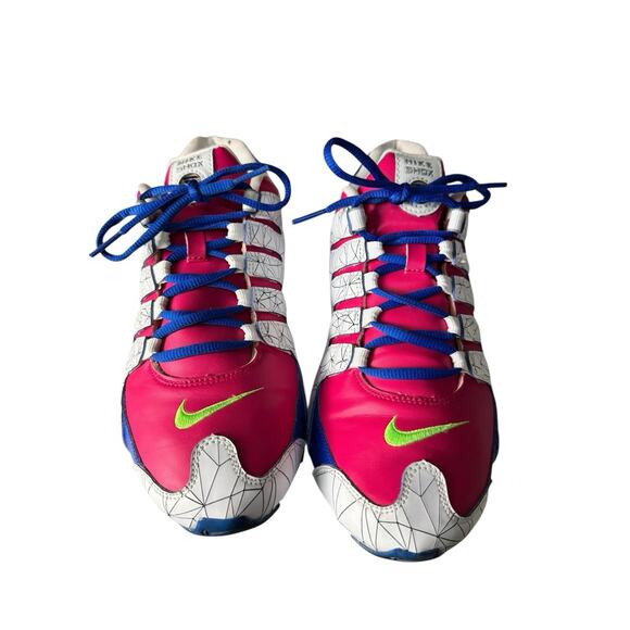 Nike Shox Womens NZ NikeID Pink Blue White Running Shoes Sz 9W Rare Custom 2011 - Picture 3 of 12